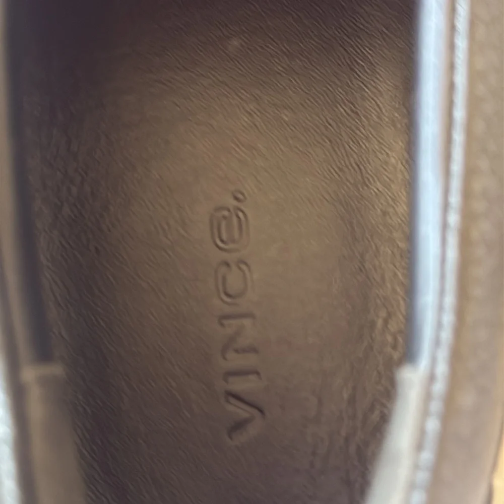 NEW NIB Vince Men’s Fairfax Black Leather Slip On Shoes Leather US 9 - Picture 10 of 12